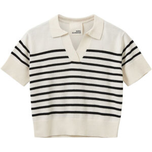Sofie Schnoor Polo - Uld - Off White/Sort
