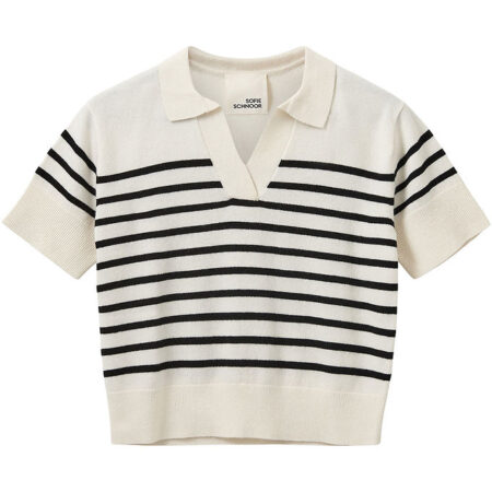 Sofie Schnoor Polo - Uld - Off White/Sort