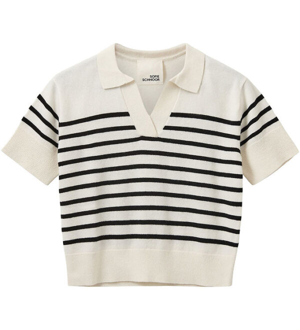 Sofie Schnoor Polo - Uld - Off White/Sort