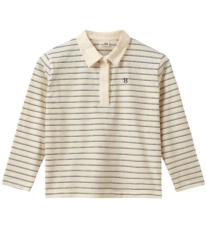 Sofie Schnoor Polobluse - CalliaSY - Off White Striped