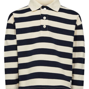 Sofie Schnoor Polobluse - Dark Blue m. Striber