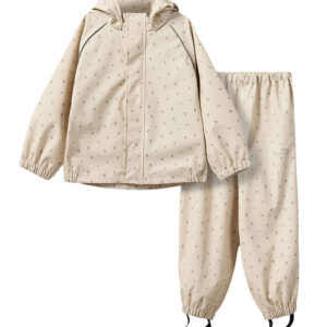 Sofie Schnoor Regntøj - PU - Varask - Sand m. Blomster