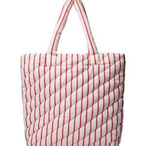 Sofie Schnoor Shopper - Off White/Berry Striped