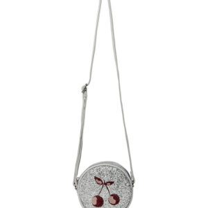 Sofie Schnoor Skuldertaske - Mollysk - Sølv m. Kirsebær