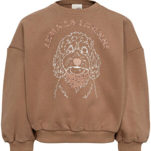 Sofie Schnoor Sweatshirt - Cashew Brown m. Print