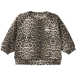 Sofie Schnoor Sweatshirt - Elissb - Light Brown Leopard m. Sølv