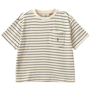 Sofie Schnoor T-Shirt - Antique White W. Blue