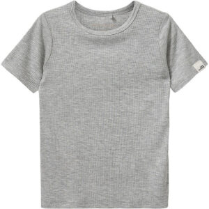 Sofie Schnoor T-Shirt - Rib - PiperSK - Grey Mel