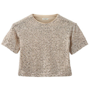 Sofie Schnoor T-shirt - Champagne/Palietter