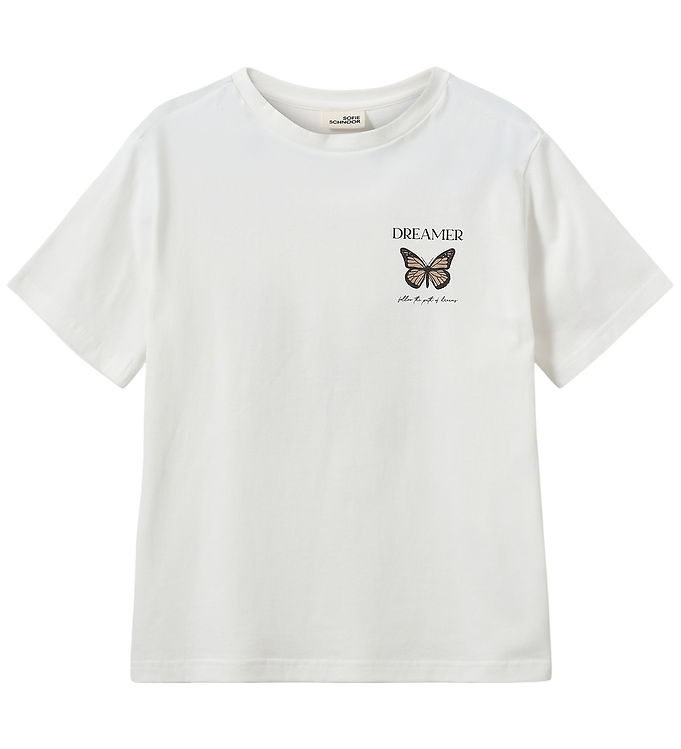 Sofie Schnoor T-shirt - ZenaSY - Snow White m. Sommerfugl