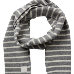 Sofie Schnoor Tørklæde - Strik - Lailasy - Gråmeleret m. Striber