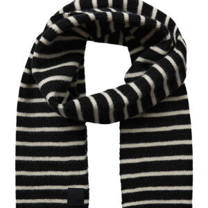 Sofie Schnoor Tørklæde - Strik - Lailasy - Sort m. Striber