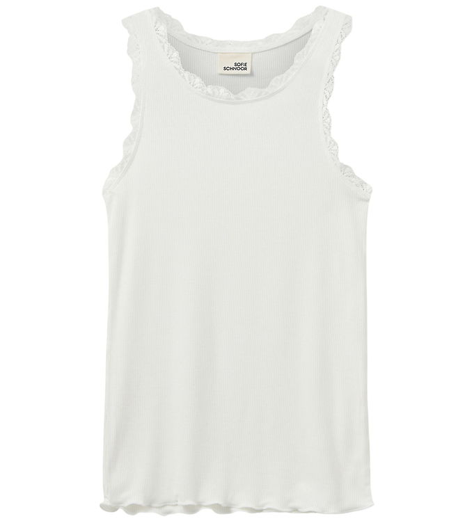 Sofie Schnoor Top - Rib - Noos - AstridSY - Hvid