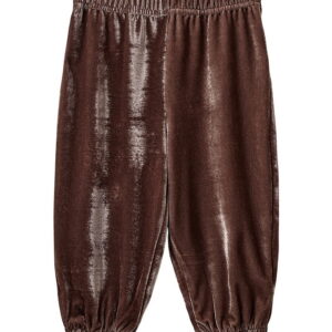 Sofie Schnoor Velourbukser - Carlinasb - Soft Brown