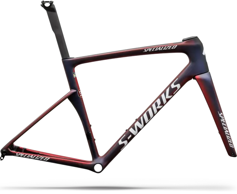Specialized S-Works Tarmac SL9 Team Replica Frameset FDJ United - SUEZ 2027 - Gloss Red Tint