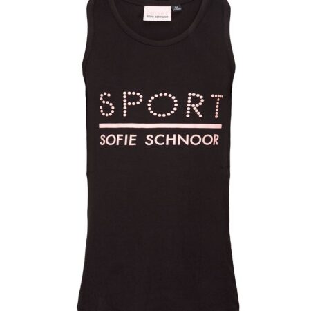 Sport by Sofie Schnoor Top - Pi - Sort/Rosa m. Logo