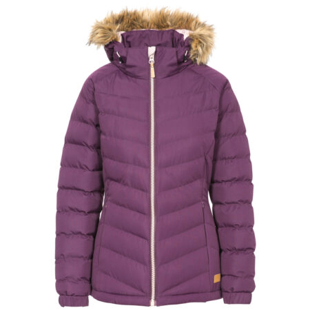 Trespass Nadina - Fiberjakke med hætte dame - Str. XS - Purple