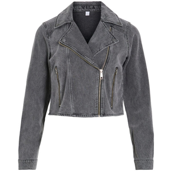 VILA dame jakke VIKIKI - Medium Grey Denim