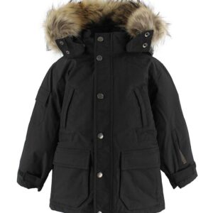 Ver de Terre Dunjakke m. Pels - Eskimo- Sort