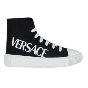 Versace Støvler - La Greca Hightop - Sort m. Logo